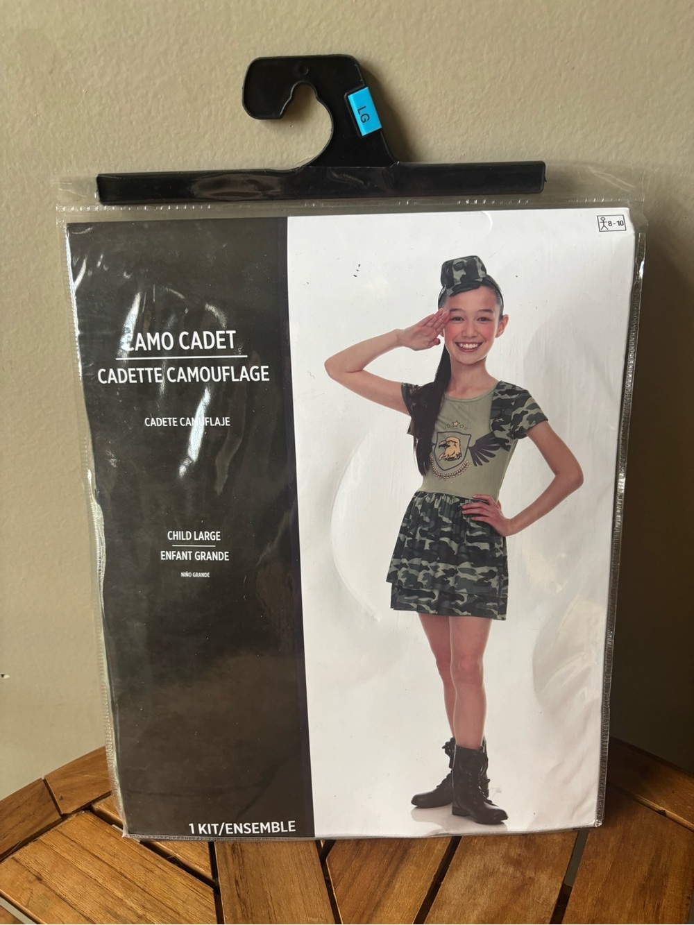 NWT Girls Camouflage Military Halloween Costume Sz 8-10 Party - Picture 1 of 6